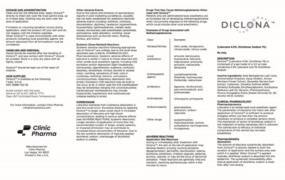 Diclona Package Insert GSC 102424 Front.jpg Package insert - Front - Diclona Package Insert GSC 102424 Front